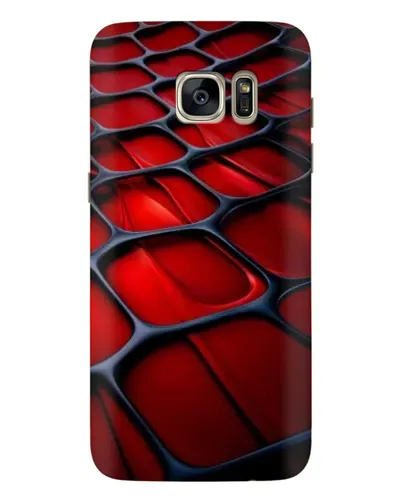 Чехол для Samsung Galaxy S7 Edge (G935) с картинкой «Красная глянцевая сетка» Чехол для Samsung Galaxy S7 Edge (G935) с картинкой «Красная глянцевая сетка»