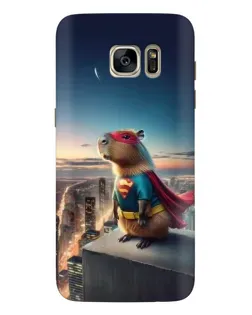 Чохол для Samsung Galaxy S7 Edge (G935) з картинкою «Капі-мен супергерой»
