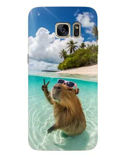 Чохол для Samsung Galaxy S7 Edge (G935) з картинкою «Капібара на морі» Чохол для Samsung Galaxy S7 Edge (G935) з картинкою «Капібара на морі»