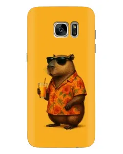 Чохол для Samsung Galaxy S7 Edge (G935) з картинкою «Капібара на відпочинку»