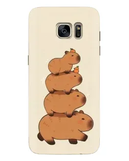 Чохол для Samsung Galaxy S7 Edge (G935) з картинкою «Вежа з капібар»