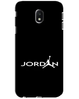 Чехол для Samsung Galaxy J3 2017 (J330FN EU) с картинкой «Jordan White Logo»