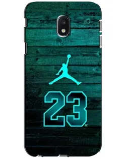 Чехол для Samsung Galaxy J3 2017 (J330FN EU) с картинкой «Jordan Cyan 23»