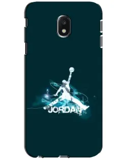 Чехол для Samsung Galaxy J3 2017 (J330FN EU) с картинкой «Jordan Blue Fire»