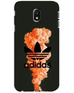Чехол для Samsung Galaxy J3 2017 (J330FN EU) с картинкой «Оранжевый дым Adidas» Чехол для Samsung Galaxy J3 2017 (J330FN EU) с картинкой «Оранжевый дым Adidas»