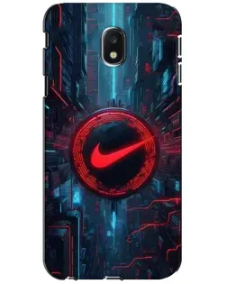 Чехол для Samsung Galaxy J3 2017 (J330FN EU) с картинкой «Техногенный стиль Nike» Чехол для Samsung Galaxy J3 2017 (J330FN EU) с картинкой «Техногенный стиль Nike»