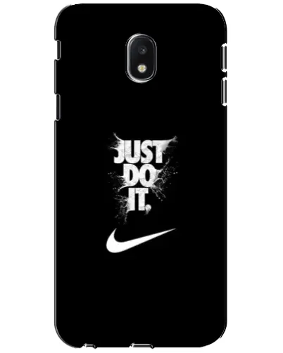 Чехол для Samsung Galaxy J3 2017 (J330FN EU) с картинкой «Текстовый принт Nike»