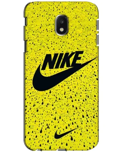 Чехол для Samsung Galaxy J3 2017 (J330FN EU) с картинкой «Желтый текстурный Nike»