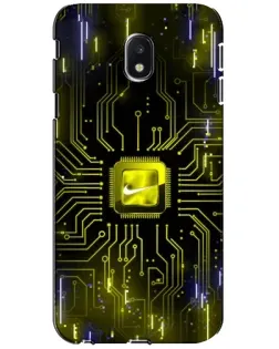 Чехол для Samsung Galaxy J3 2017 (J330FN EU) с картинкой «Nike — золотая искра» Чехол для Samsung Galaxy J3 2017 (J330FN EU) с картинкой «Nike — золотая искра»