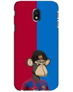 Чехол для Samsung Galaxy J3 2017 (J330FN EU) с картинкой «Bored Ape — фанат Барсы»