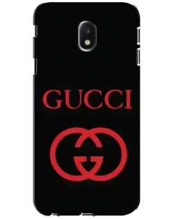 Чехол для Samsung Galaxy J3 2017 (J330FN EU) с картинкой «Gucci — красный логотип»
