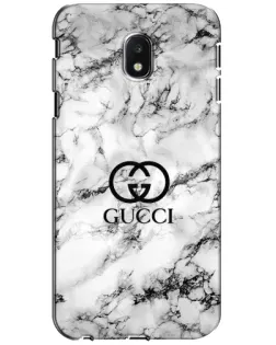 Чехол для Samsung Galaxy J3 2017 (J330FN EU) с картинкой «Gucci — мраморный шик»