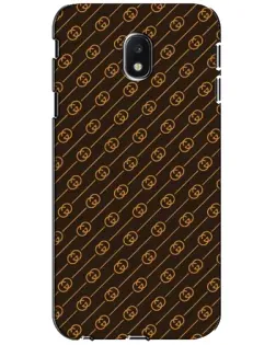 Чехол для Samsung Galaxy J3 2017 (J330FN EU) с картинкой «Gucci — золотые диагонали»