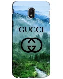 Чехол для Samsung Galaxy J3 2017 (J330FN EU) с картинкой «Gucci — горный пейзаж»