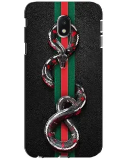 Чехол для Samsung Galaxy J3 2017 (J330FN EU) с картинкой «Gucci — змея на полосе»