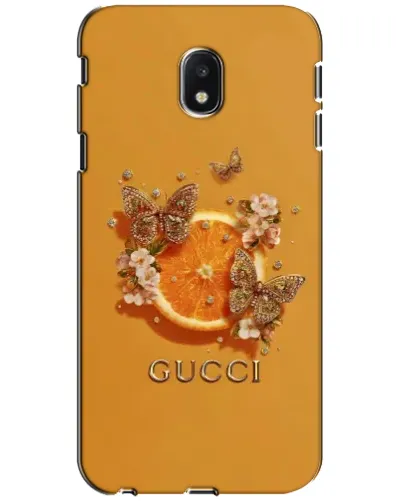 Чехол для Samsung Galaxy J3 2017 (J330FN EU) с картинкой «Gucci — золотые бабочки» Чехол для Samsung Galaxy J3 2017 (J330FN EU) с картинкой «Gucci — золотые бабочки»