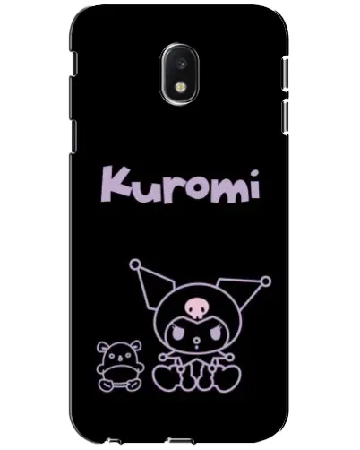 Чехол для Samsung Galaxy J3 2017 (J330FN EU) с картинкой «Kuromi — черный минимализм»