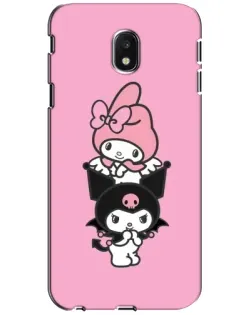 Чехол для Samsung Galaxy J3 2017 (J330FN EU) с картинкой «My Melody и Kuromi»