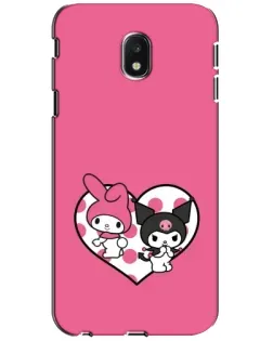 Чехол для Samsung Galaxy J3 2017 (J330FN EU) с картинкой «Kuromi и My Melody»