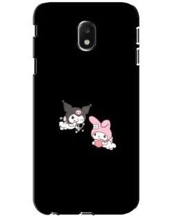 Чехол для Samsung Galaxy J3 2017 (J330FN EU) с картинкой «My Melody и Kuromi»