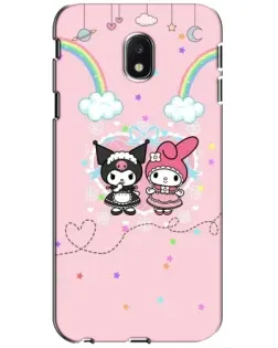 Чехол для Samsung Galaxy J3 2017 (J330FN EU) с картинкой «My Melody и Kuromi»