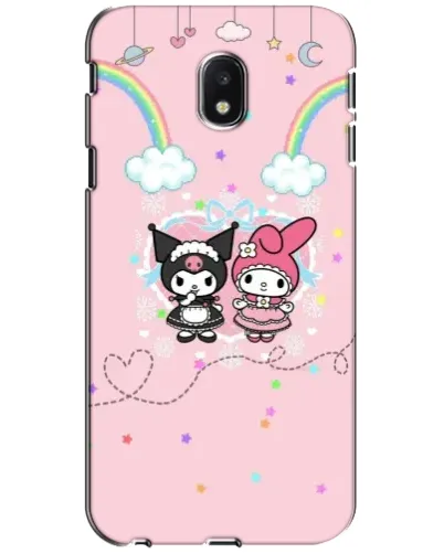 Чехол для Samsung Galaxy J3 2017 (J330FN EU) с картинкой «My Melody и Kuromi»