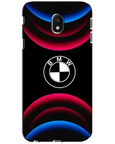 Чехол для Samsung Galaxy J3 2017 (J330FN EU) с картинкой «Логотип BMW и неоновые дуги»