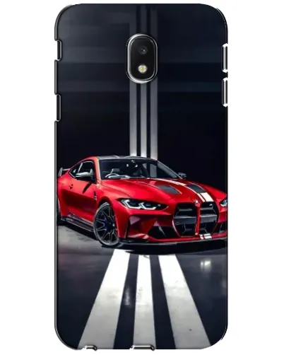 Чехол для Samsung Galaxy J3 2017 (J330FN EU) с картинкой «Красная BMW на дороге»