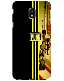 Чехол для Samsung Galaxy J3 2017 (J330FN EU) с картинкой «PUBG — камуфляжный шлем»