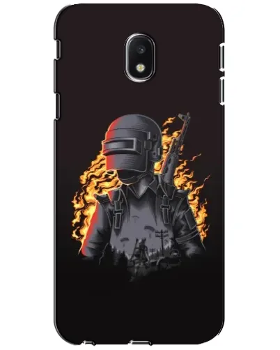 Чехол для Samsung Galaxy J3 2017 (J330FN EU) с картинкой «PUBG — огненный силуэт» Чехол для Samsung Galaxy J3 2017 (J330FN EU) с картинкой «PUBG — огненный силуэт»