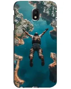 Чехол для Samsung Galaxy J3 2017 (J330FN EU) с картинкой «PUBG — свободное падение»