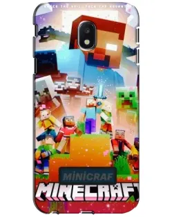 Чехол для Samsung Galaxy J3 2017 (J330FN EU) с картинкой «Minecraft герои игры»
