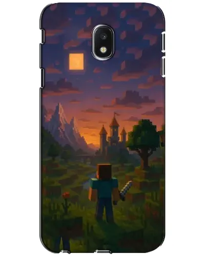 Чехол для Samsung Galaxy J3 2017 (J330FN EU) с картинкой «Стив у башни» Чехол для Samsung Galaxy J3 2017 (J330FN EU) с картинкой «Стив у башни»