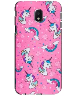 Чехол для Samsung Galaxy J3 2017 (J330FN EU) с картинкой «Unicorn паттерн розовый» Чехол для Samsung Galaxy J3 2017 (J330FN EU) с картинкой «Unicorn паттерн розовый»