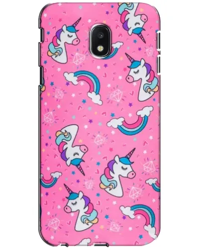 Чехол для Samsung Galaxy J3 2017 (J330FN EU) с картинкой «Unicorn паттерн розовый» Чехол для Samsung Galaxy J3 2017 (J330FN EU) с картинкой «Unicorn паттерн розовый»