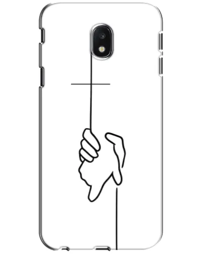 Чехол для Samsung Galaxy J3 2017 (J330FN EU) с картинкой «Рука держит»