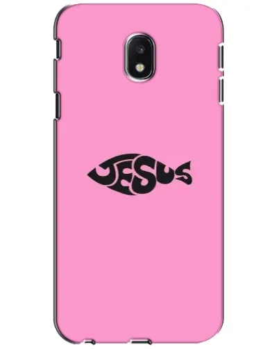 Чехол для Samsung Galaxy J3 2017 (J330FN EU) с картинкой «Розовый символ  Jesus»