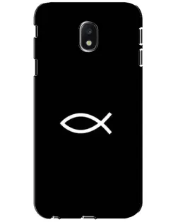 Чехол для Samsung Galaxy J3 2017 (J330FN EU) с картинкой «Символ рыбы Jesus» Чехол для Samsung Galaxy J3 2017 (J330FN EU) с картинкой «Символ рыбы Jesus»