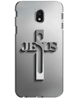 Чехол для Samsung Galaxy J3 2017 (J330FN EU) с картинкой «Металлический крест Jesus» Чехол для Samsung Galaxy J3 2017 (J330FN EU) с картинкой «Металлический крест Jesus»