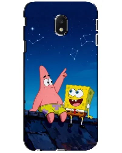 Чехол для Samsung Galaxy J3 2017 (J330FN EU) с картинкой «Губка Боб и Патрик ночью» Чехол для Samsung Galaxy J3 2017 (J330FN EU) с картинкой «Губка Боб и Патрик ночью»