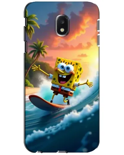 Чехол для Samsung Galaxy J3 2017 (J330FN EU) с картинкой «Губка Боб серфингист» Чехол для Samsung Galaxy J3 2017 (J330FN EU) с картинкой «Губка Боб серфингист»
