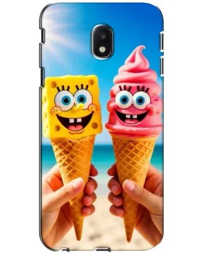 Чехол для Samsung Galaxy J3 2017 (J330FN EU) с картинкой «Спанч Боб мороженое» Чехол для Samsung Galaxy J3 2017 (J330FN EU) с картинкой «Спанч Боб мороженое»