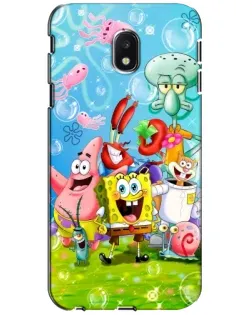 Чехол для Samsung Galaxy J3 2017 (J330FN EU) с картинкой «Губка Боб и друзья» Чехол для Samsung Galaxy J3 2017 (J330FN EU) с картинкой «Губка Боб и друзья»