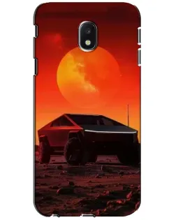 Чехол для Samsung Galaxy J3 2017 (J330FN EU) с картинкой «Cybertruck на Марсе»