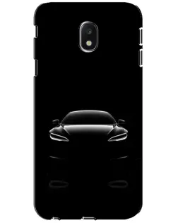 Чехол для Samsung Galaxy J3 2017 (J330FN EU) с картинкой «Силуэт Tesla Night»