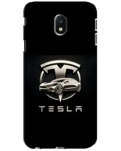 Чехол для Samsung Galaxy J3 2017 (J330FN EU) с картинкой «Tesla — серебристое авто» Чехол для Samsung Galaxy J3 2017 (J330FN EU) с картинкой «Tesla — серебристое авто»