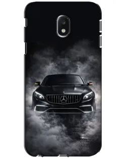 Чехол для Samsung Galaxy J3 2017 (J330FN EU) с картинкой «Mercedes в дыму»
