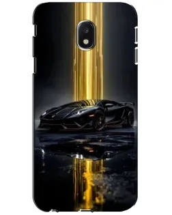 Чехол для Samsung Galaxy J3 2017 (J330FN EU) с картинкой «Ночной Lamborghini драйв»