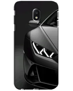 Чехол для Samsung Galaxy J3 2017 (J330FN EU) с картинкой «Lamborghini фары детализация»