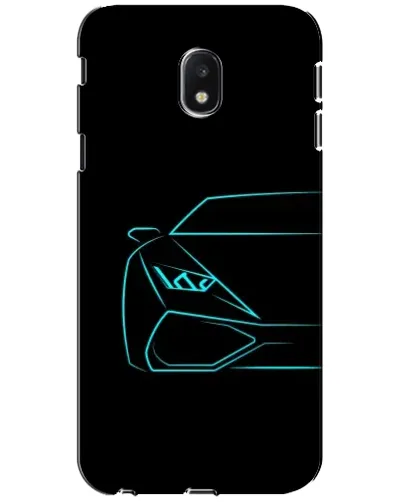 Чехол для Samsung Galaxy J3 2017 (J330FN EU) с картинкой «Голубой силуэт Lamborghini» Чехол для Samsung Galaxy J3 2017 (J330FN EU) с картинкой «Голубой силуэт Lamborghini»